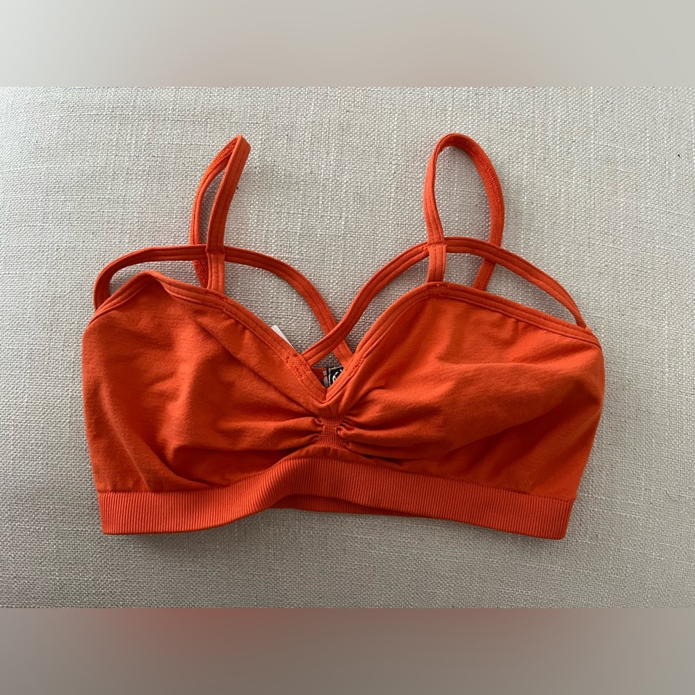 LF orange bralette NWT festival boho